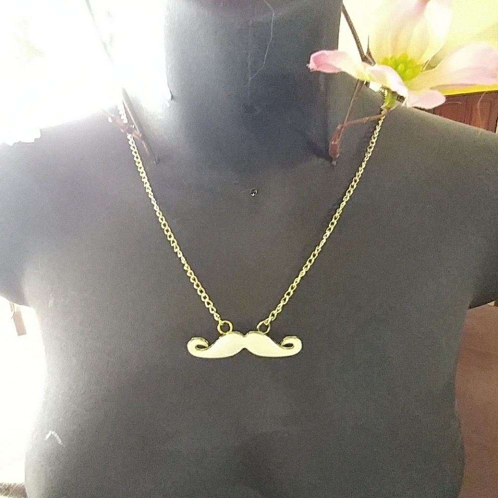 Mustache Necklace